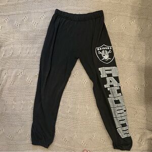 Raiders Black Sweatpants Unisex